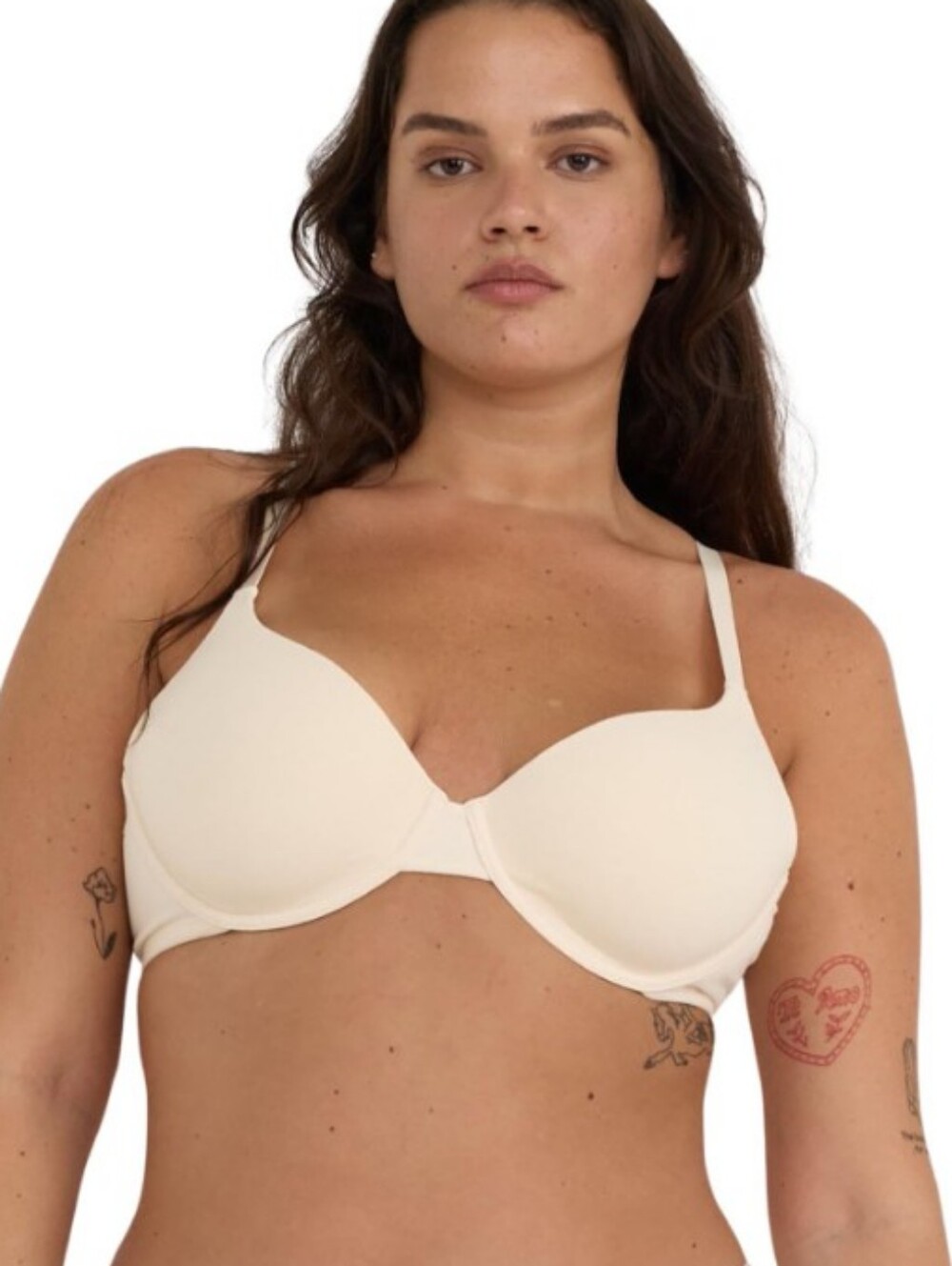 NWT Organic Basics Core Full Coverage Underwire Bra Soft Vanilla Ivory - 36C